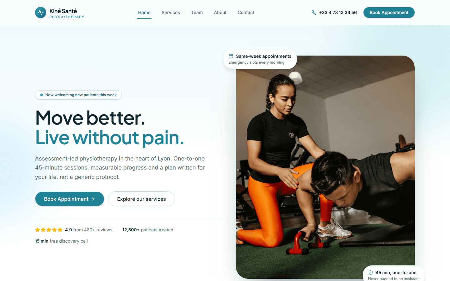 Physiotherapy Clinic — Cabinet Équilibre