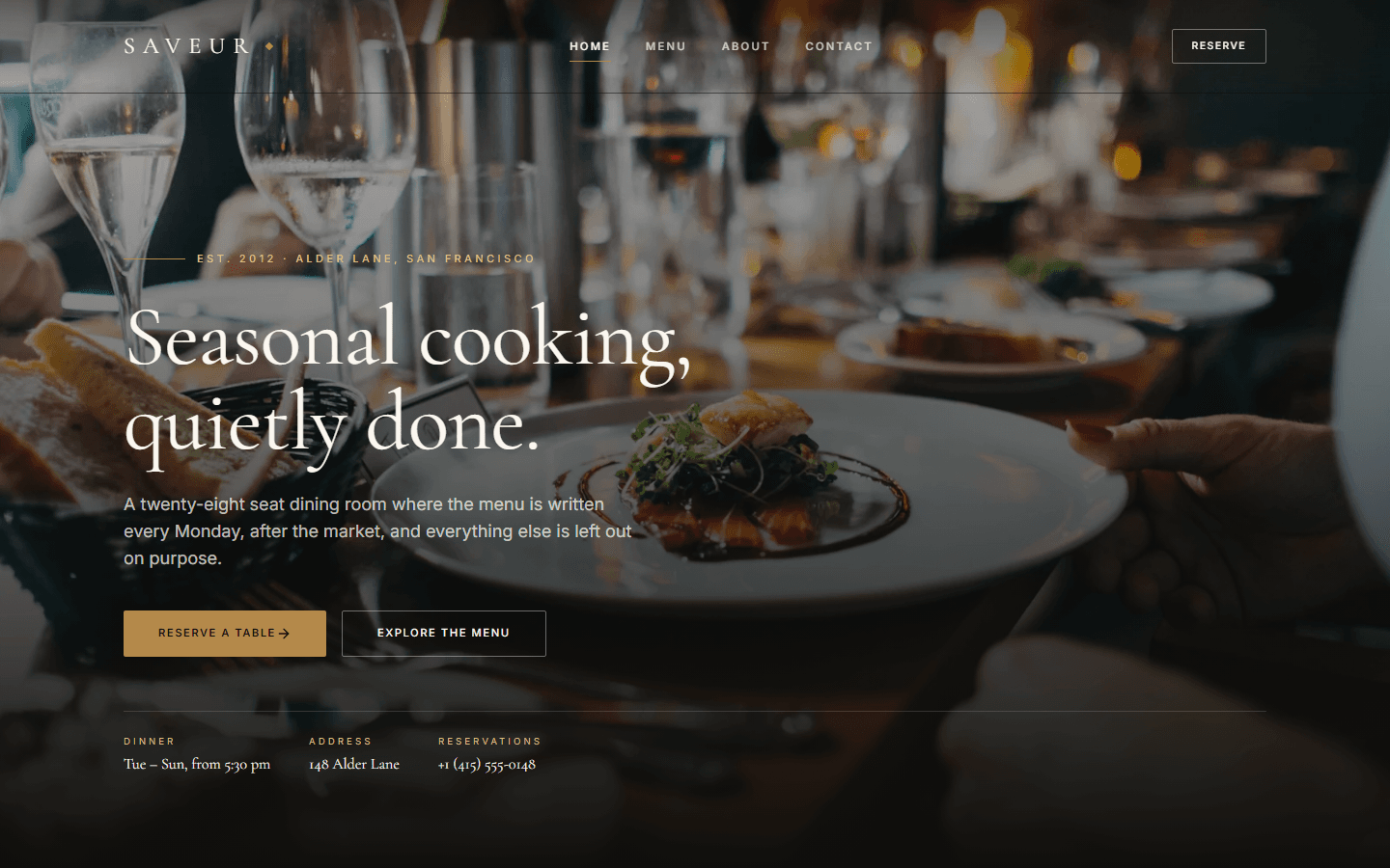 Restaurant — La Table d'Or